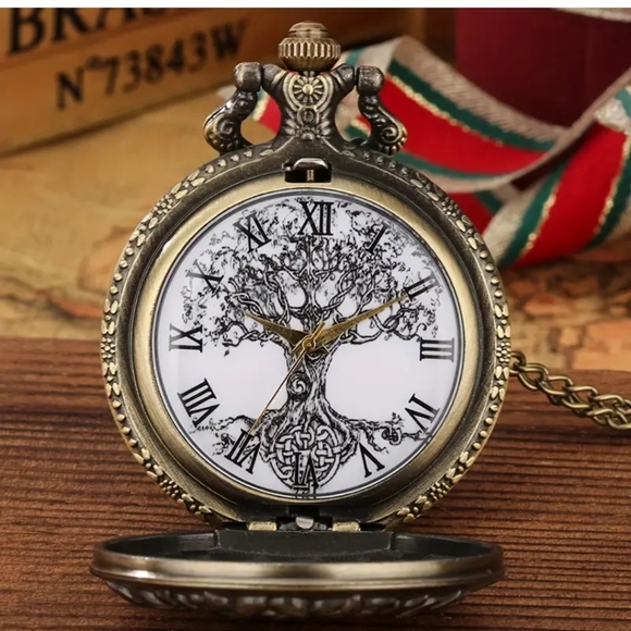 New tree of life quartz pocket watch - Picture 2 of 4